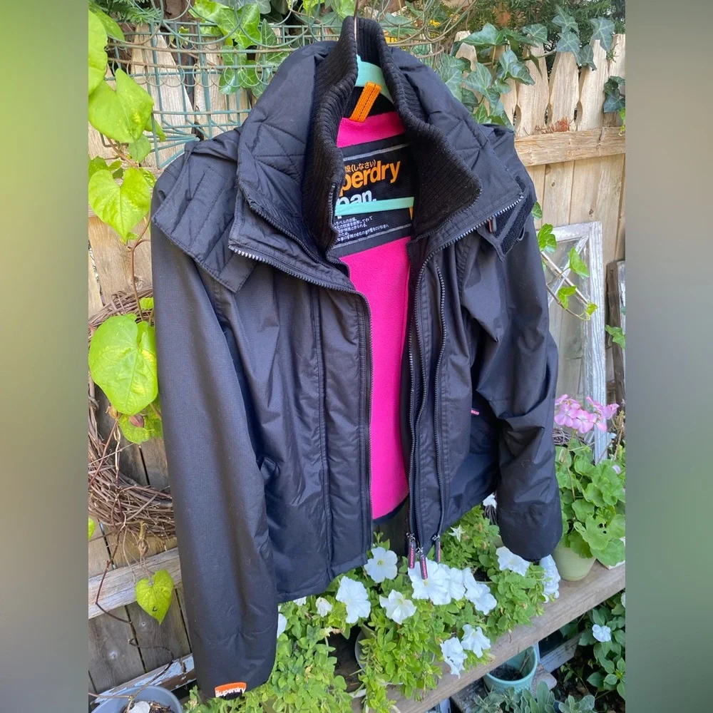 Superdry Black Ski & Snow Jacket - Picture 3 of 8